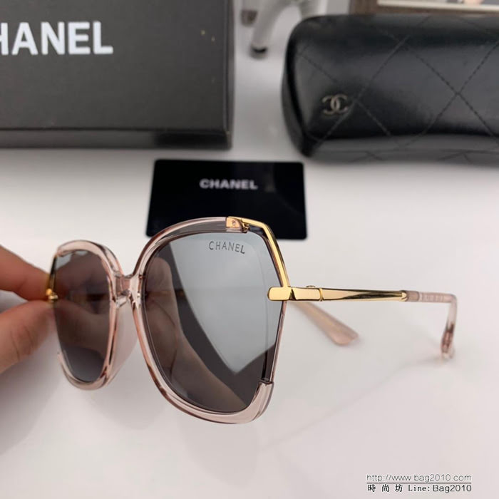 CHANEL香奈兒 2019新款 專櫃同款 寶麗來樹脂偏光鏡片 時尚百搭 女款太陽鏡 3428  lly1619